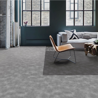 Ковровая плитка Desoma Flock Dark Concrete 290001 фото 2 | FLOORDEALER